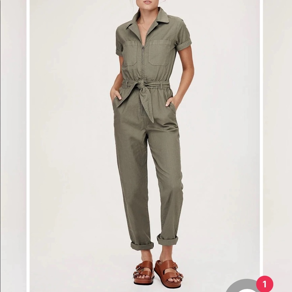 David Lerner  - Carson Olive Jumpsuit NWOT